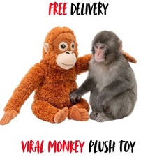 NWT Viral Punch Monkey Plush Toy   66cm Extra...
