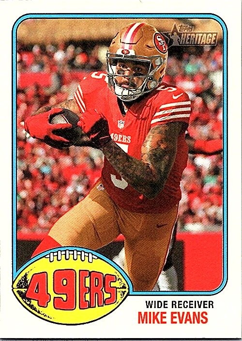 2026 Topps Heritage Mike Evans San Francisco 49ers