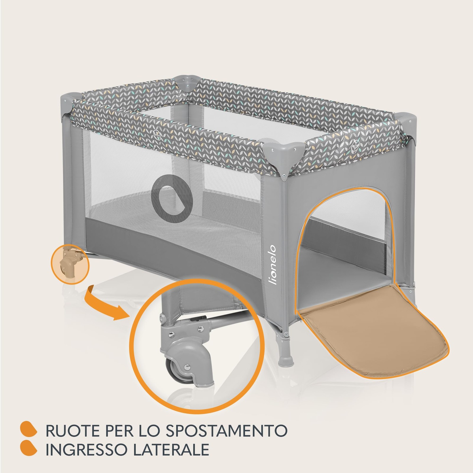 lionelo Stefi Lettino neonato da viaggio pieghevole con materasso Dalla nascita foto 5