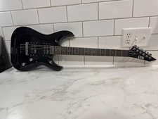 ESP LTD MH-10 Black Electric Guitar with Gator Case Excellent Condition