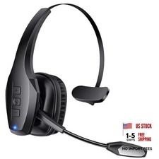 Trucker Bluetooth Headset, Wireless Headset with Mic, Bluetooth Headsets Black