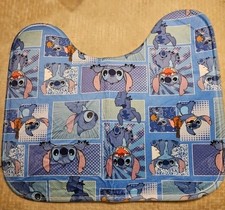 Lilo Stitch Cartoon Funny Shower Curtain Bathroom Sets w/ Organizer Box
