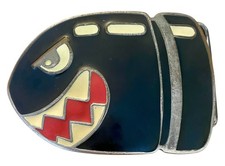 Nintendo Super Mario World Bullet Pewter Belt Buckle