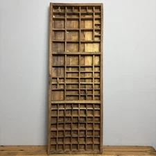 Vintage Wooden Printers Tray - Rustic Wooden Salvage - Wall Decor - #27