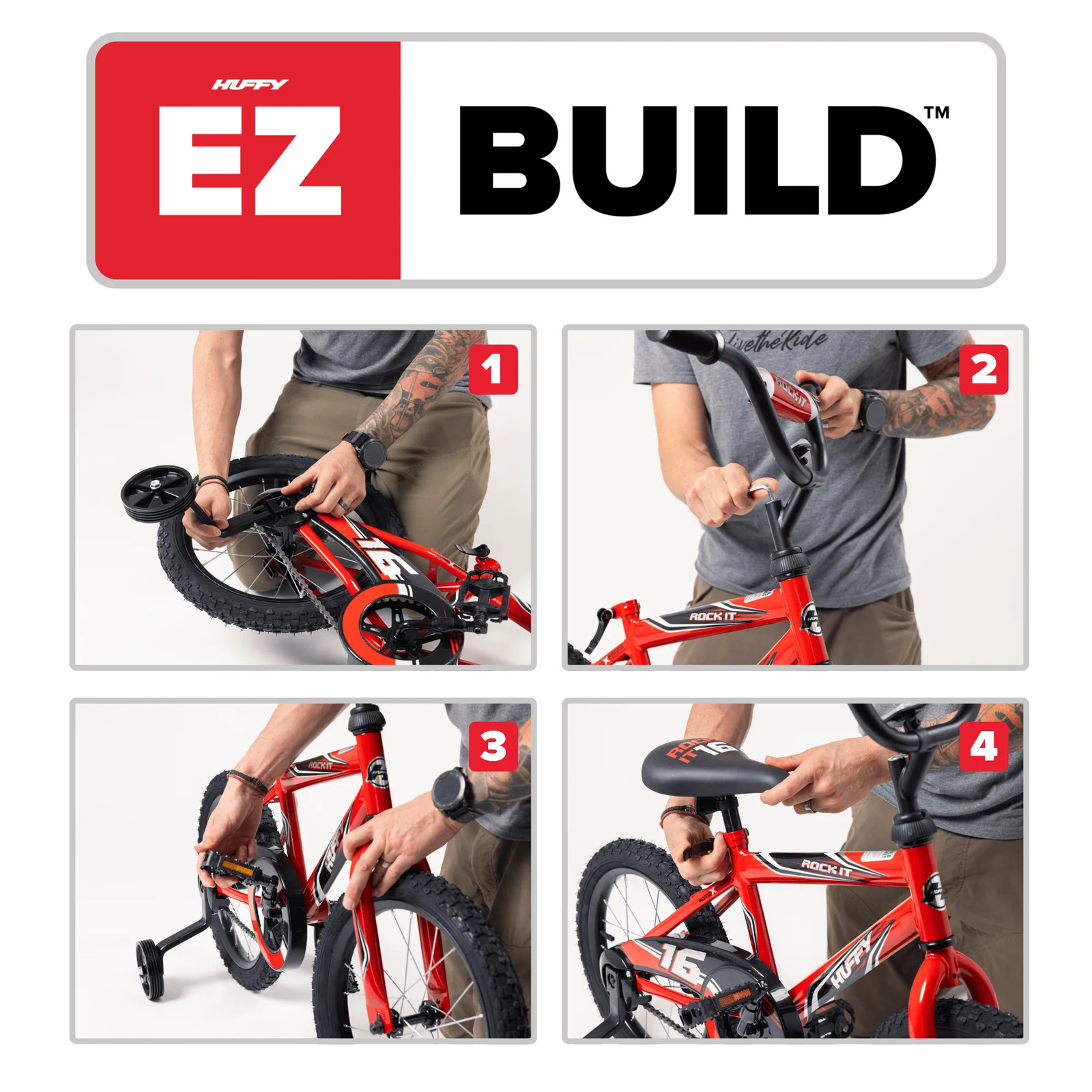 20" Rock It Kids' Bike, Fits Riders 44"-56", Blue, Child, Boys