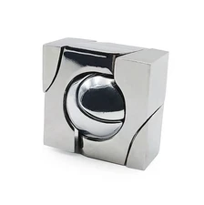 1pcs Brain Teaser Puzzle 3D Metal Unlock Toy–IQ Challenge Game for Adults & Kids