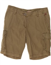 NAPAPIJRI Womens Cargo Shorts IT 40 Small W27 Brown BX04