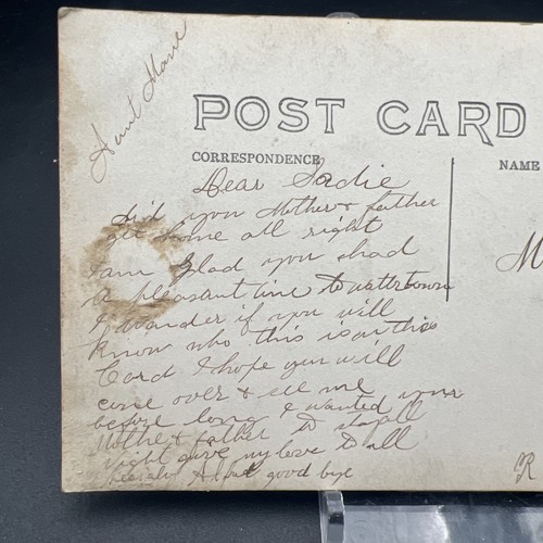 Postcard Woman Posing with Horse on Real Photo RPPC 1910 Stratford, CT - Picture 5 of 7