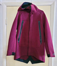 Nike Tech Fleece Full Zip Hoodie Burgundy/Black Pockets Women's Unisex M D 09