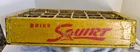 Vintage Yellow 18 Compartment Drink Squirt Soda Bottle Crate