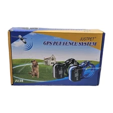 JUSTPET JU38 Electric GPS Wireless Dog Fence With USB Charge Cable | For 2 Dogs