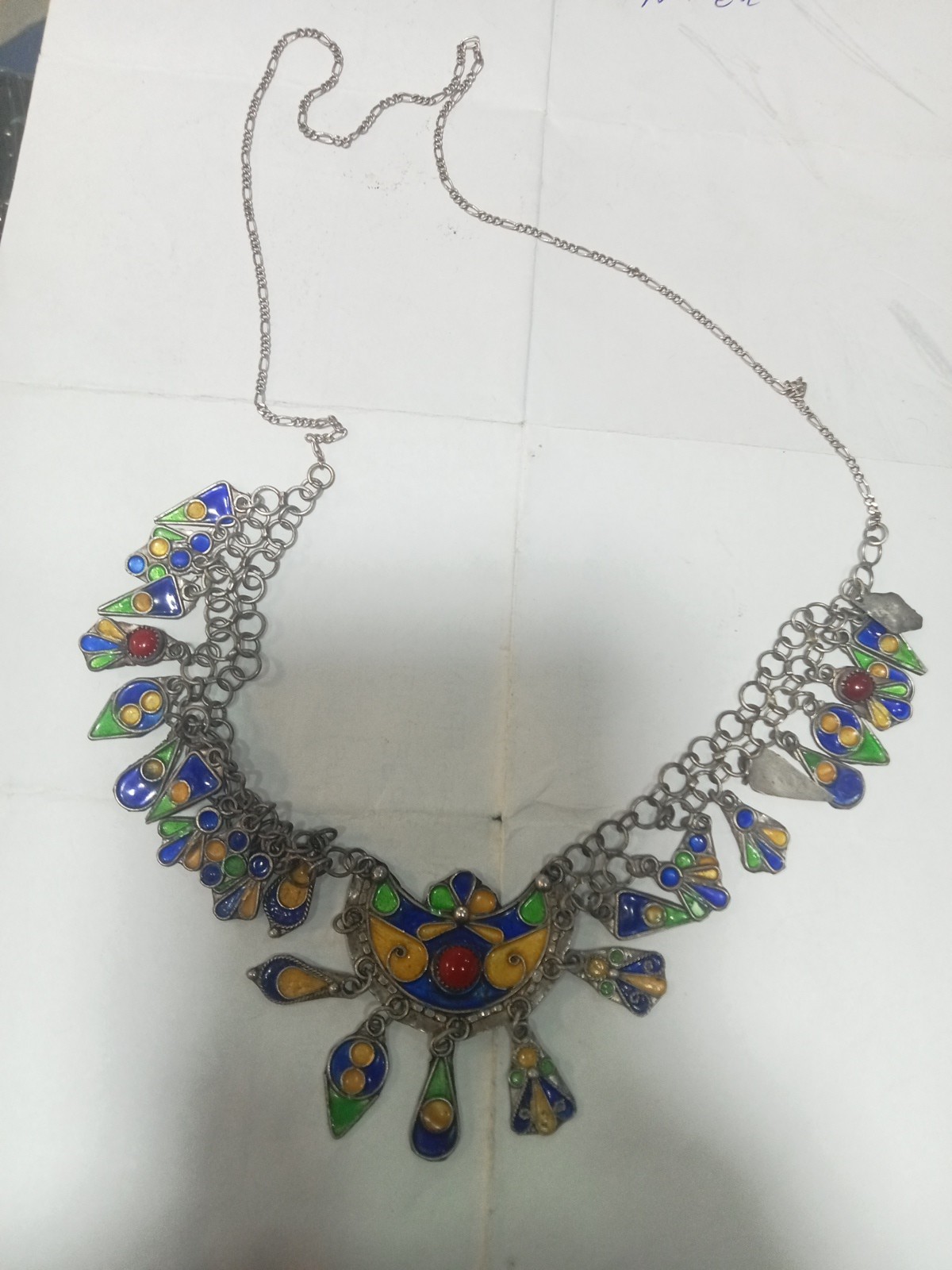 Antique Traditional Solid Silver Antique Necklace - image 1