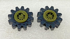 2 Matching Vintage Schaper Stomper Green Wheels  Hard Rubber Tires