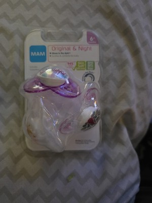 MAM Day & Night Glow in Dark Pacifiers Beautiful Flamingo Moon Cloud 6 Months