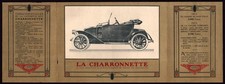 Publicité. La Charronnette. Automobiles Charron. Vers 1920. Gus Bofa. Puteaux