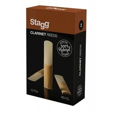 Stagg Box of 10 Bb Clarinet Reeds, 2 Hardness, 100 Natural RD-CL2