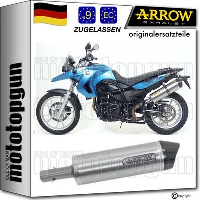ARROW AUSPUFF ZUGELASSEN MAXI RACE-TECH ALUMINIUM C BMW F650 F-650 GS 2012 12