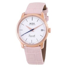 Mido Baroncelli III Automatic White Dial Ladies Watch M0272073601000