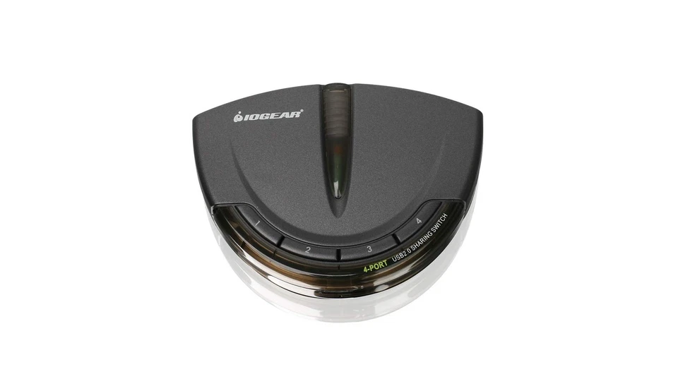 IOGEAR 4 Port USB 2.0 Printer Switch Kit Manual Auto Print USB C Adapter Black - Image 3 of 4