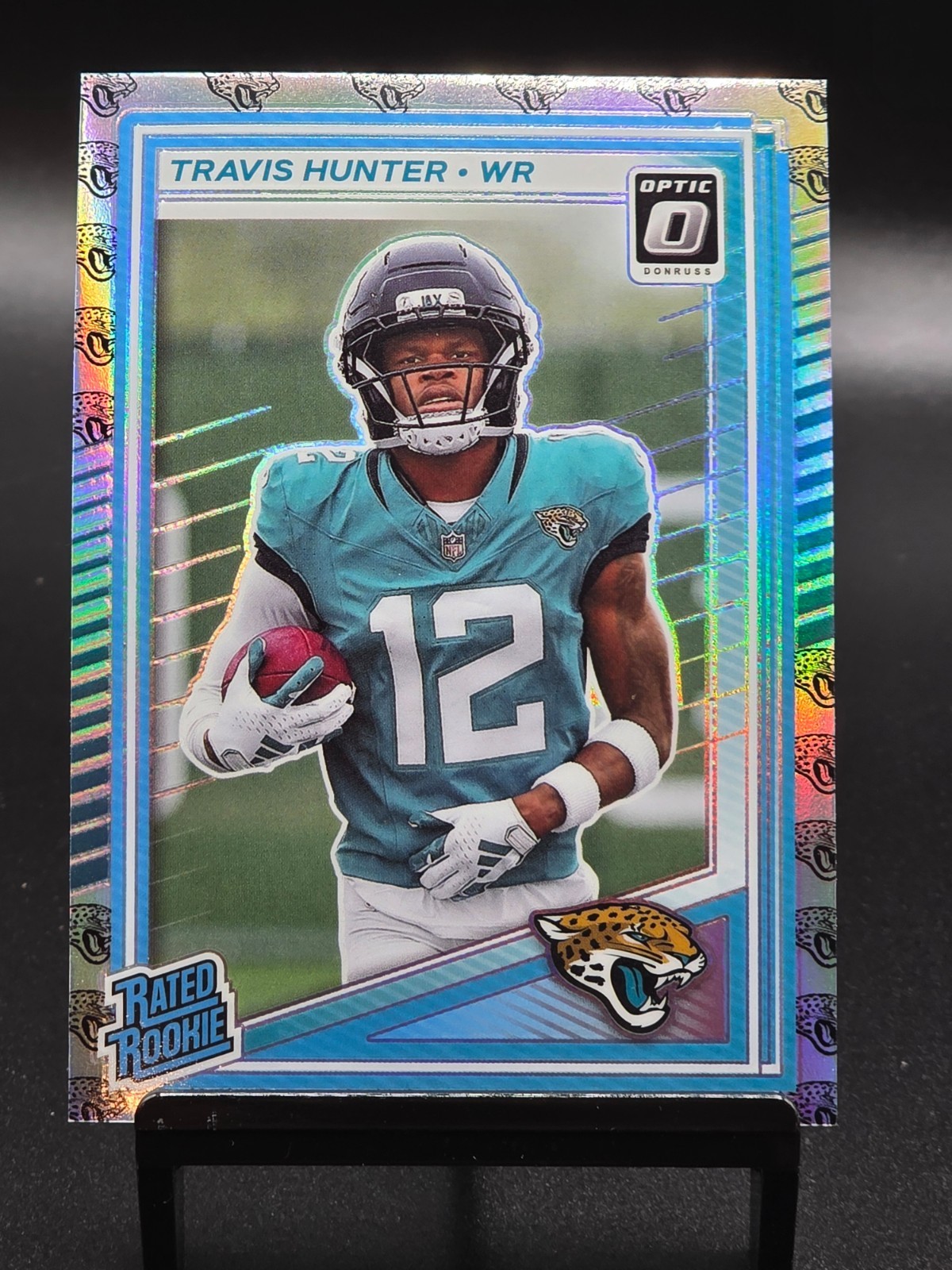 2025 PANINI DONRUSS OPTIC TRAVIS HUNTER RATED ROOKIE TEAM LOGO 30/32 #201