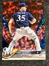 2018 Topps Brent Suter US291 Independence Day /76
