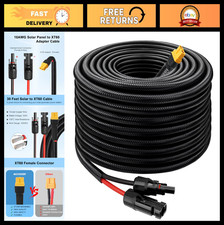 30FT 10AWG Solar Connector to XT60 Adapter Cable for Solar Panel  Battery