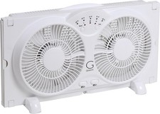 Dual Motor 3 Speed Twin Wind Fan w/ LED Indicators & Reversible Air Flow