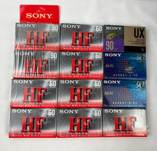 Lot of 12 NEW Sony 60  90 Min Audio Cassette Tapes