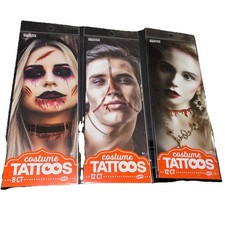Zombie Tattoos Temporary Tattoo Veins FX Halloween Costume Savvi 3 Packs New