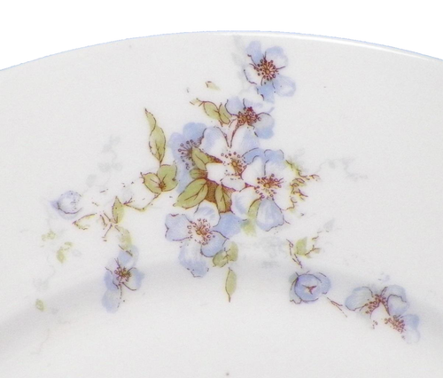 Theodore Haviland Dinner Plate Schleiger 162 125 Blue White Flowers Antique - Picture 3 of 6