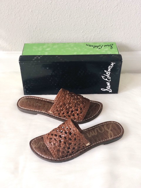 genovia woven slide sandal