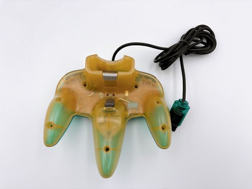 Console Nintendo 64 Blu Trasparente Controller Cavi Set Giappone Gioco Testato Funzionante - Foto 15 di 16
