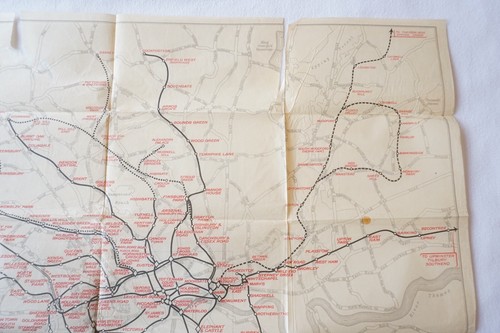 1937 London Transport Underground Railway Map Tube Map - Picture 3 of 7
