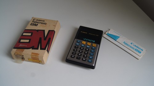 calculatrice vintage canon palmtronic en boite 8 m ld 8m3