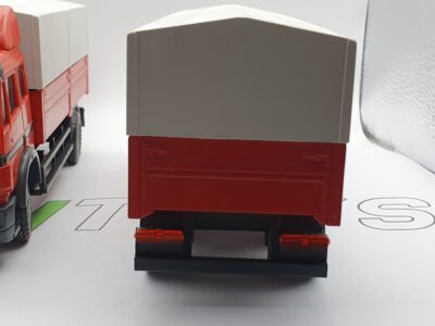 Camion Mercedes SK NZG 1/50 + Remorque - Modèle Réduit Métal, Occasion Très Bon état