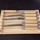 Vintage Midcentury Carvel Hall Steak Knives by Briddell 7 Knives (of 8) & Case — photo 6