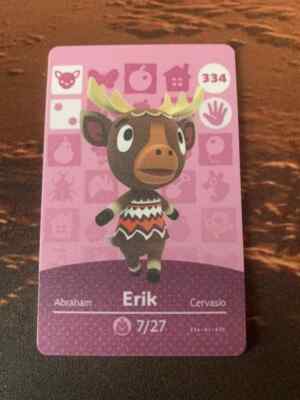 #334 NFC Karte für Animal Crossing Erik Nintendo Switch