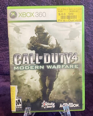 Call Of Duty 4 Modern Warfare Microsoft Xbox 360 Activision  Infinity Ward