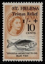 ST. HELENA QEII SG175, 1961 10c + 1s black & light brown NH MINT. Cat £2250. RPS