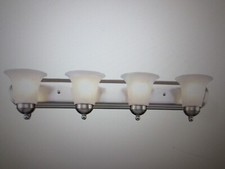 Bel Air Lighting Cabernet 30 in. 4-Light Brushed Nickel Bathroom Vanity Light