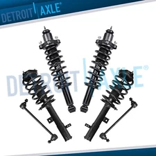 4WD Front Rear Struts w/ Coil Spring Sway Bars Kit for 2012 - 2016 Jeep Patriot