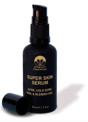 Purely Essential 50ml Super Skin Serum Natural Acne Cold Sore Boil & Blemish Gel