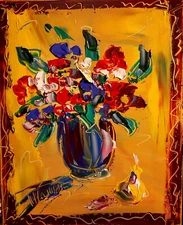 Oil Painting FLOWERS  errGhg