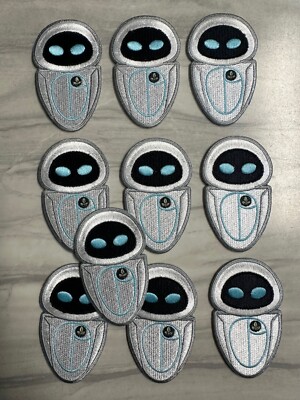 Wholesale Lot Of 10 Disney Wall-E Eve Embroidered Iron On Patches - 011-B