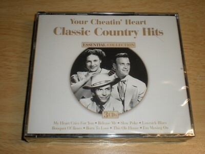 Your Cheatin  Heart Classic Country Hits Essential Collection 3 CD Set New Seale