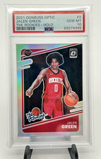 2021-22 Panini Donruss Optic Jalen Green #2 The Rookies Silver HOLO PSA 10 RC