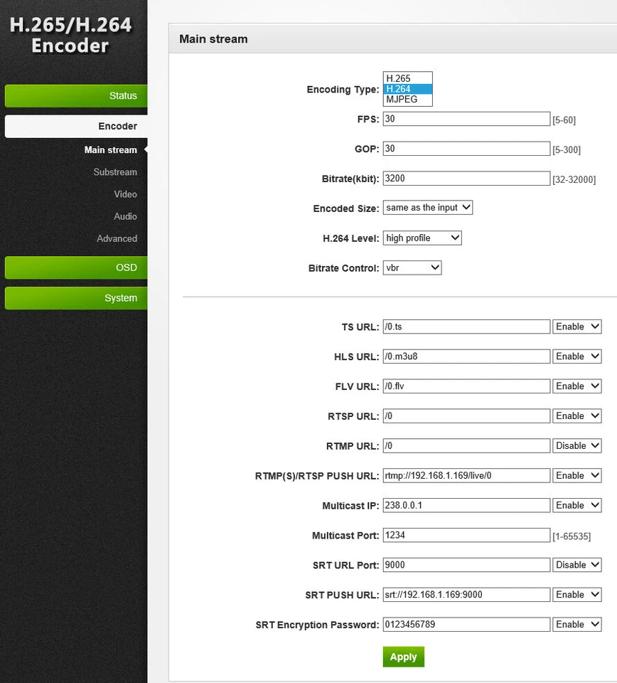 Mini codificatore video HDMI H.265/H.264 per live streaming RTMP/RTSP/HTTP/UDP/SRT/ONVIF - Immagine 4 di 4