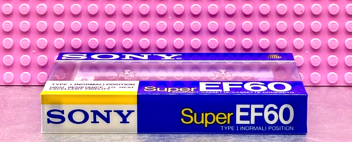 SONY EF SUPER 60 1988 EUROPE TYPE I BLANK CASSETTE TAPE (1