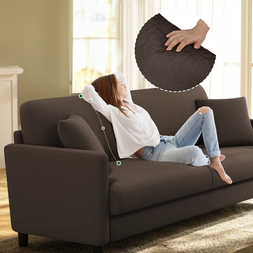 2 / 3 Seater Teddy Velvet Sofa with 2 outlet Pillows Couch Love Seat Settee Green Gray
