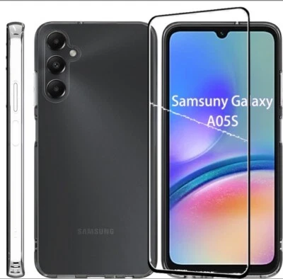 Custodia TPU per SAMSUNG GALAXY A05S Cover + Pellicola Vetro per Samsung A05S
